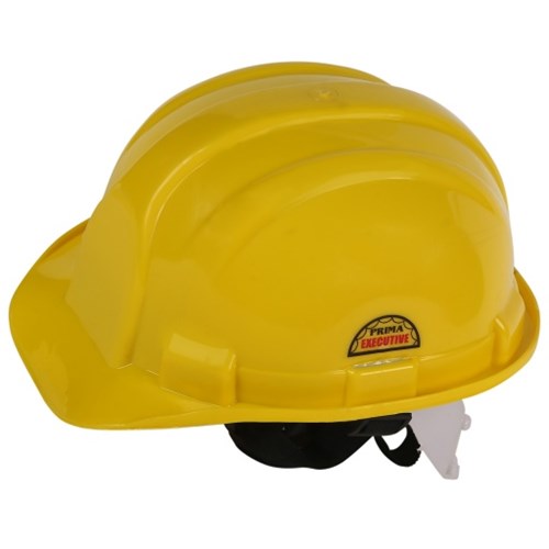 Prima Safety Helmet Yellow Nape Strap, PSH-02, Pack of 5