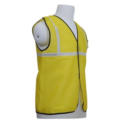 Nova Safe Reflective Safety Jacket 1 inch Cloth, Yellow, 65 GSM