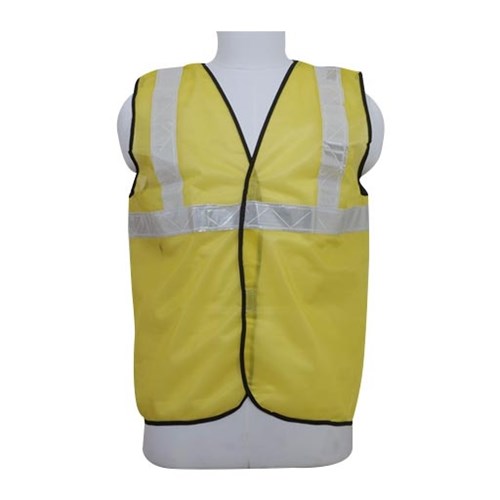 Nova Safe Reflective Safety Jacket 2 inch Net, Yellow, 65 GSM