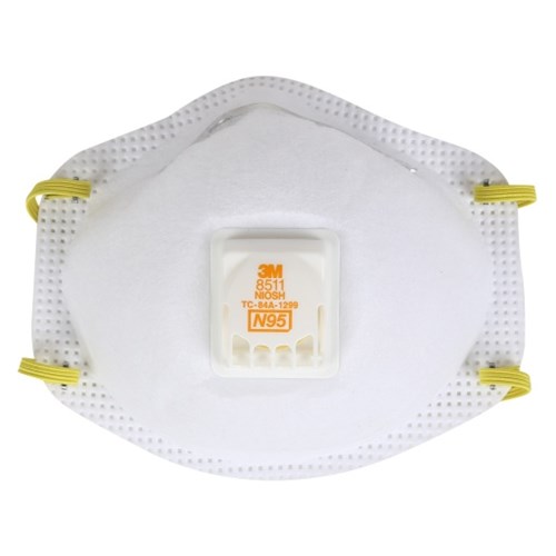 3M 8511 N95 Particulate Respirator, Pack of 10